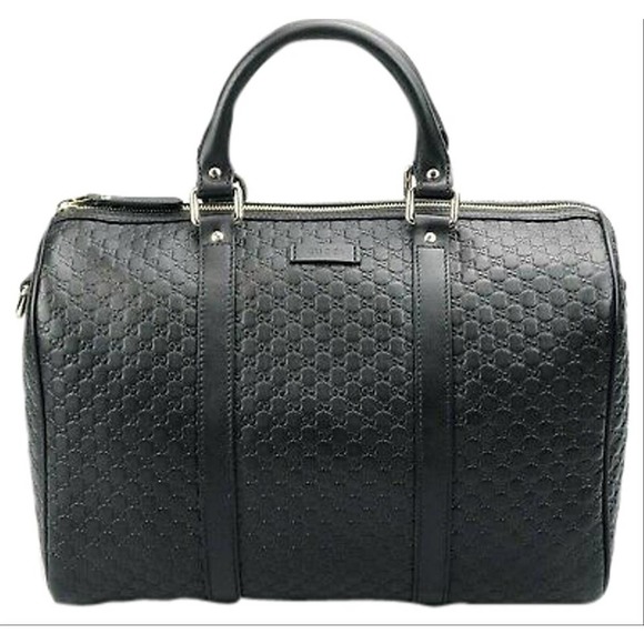 Boston Medium Black Leather Cross Body Bag - Picture 1 of 12